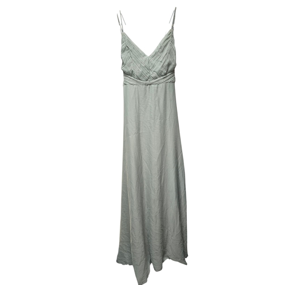 ASOS DESIGN Bridesmaid Cami Maxi Dress w/ruched bodice and tie waist Olive Sz. 6